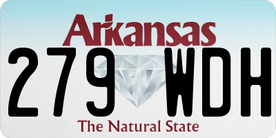 AR license plate 279WDH