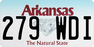 AR license plate 279WDI