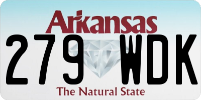 AR license plate 279WDK
