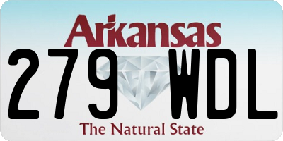AR license plate 279WDL