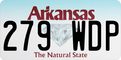 AR license plate 279WDP