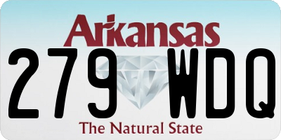 AR license plate 279WDQ