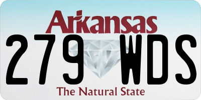AR license plate 279WDS