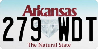 AR license plate 279WDT