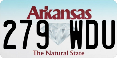 AR license plate 279WDU