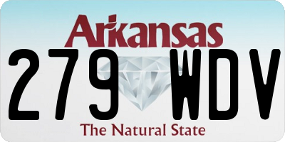 AR license plate 279WDV