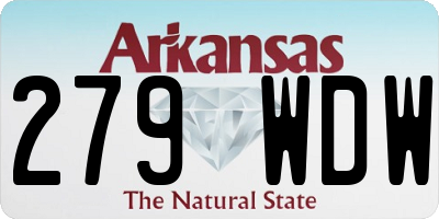 AR license plate 279WDW