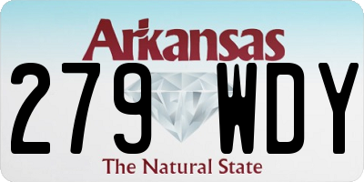 AR license plate 279WDY