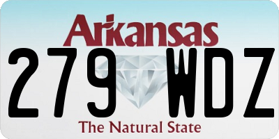 AR license plate 279WDZ