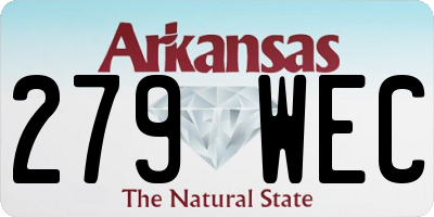 AR license plate 279WEC