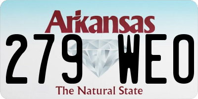 AR license plate 279WEO