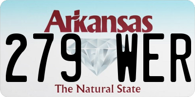 AR license plate 279WER