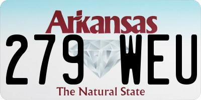 AR license plate 279WEU