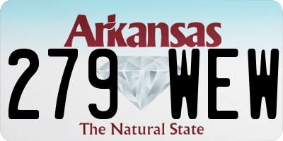 AR license plate 279WEW