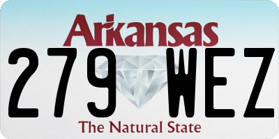 AR license plate 279WEZ