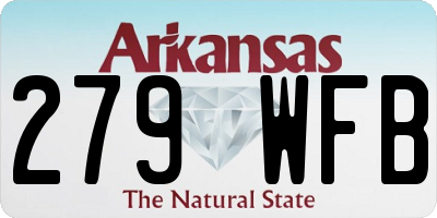AR license plate 279WFB