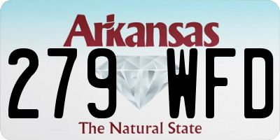 AR license plate 279WFD