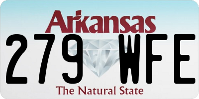 AR license plate 279WFE