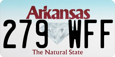 AR license plate 279WFF