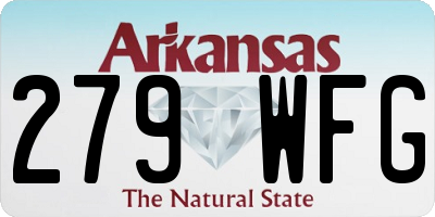AR license plate 279WFG