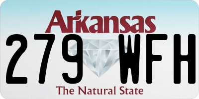 AR license plate 279WFH