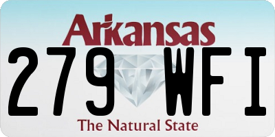 AR license plate 279WFI