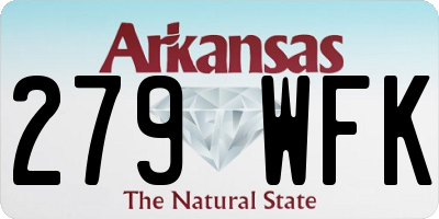 AR license plate 279WFK