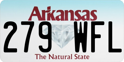 AR license plate 279WFL