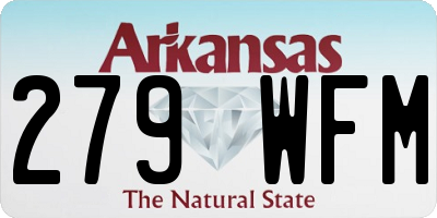 AR license plate 279WFM