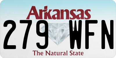 AR license plate 279WFN