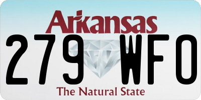 AR license plate 279WFO