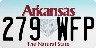 AR license plate 279WFP