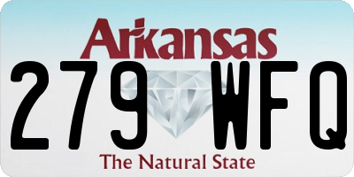 AR license plate 279WFQ