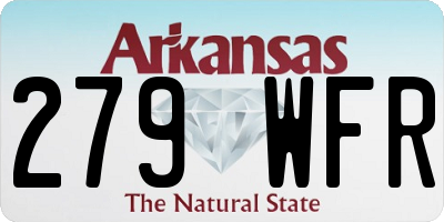 AR license plate 279WFR