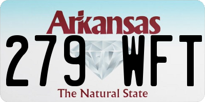AR license plate 279WFT