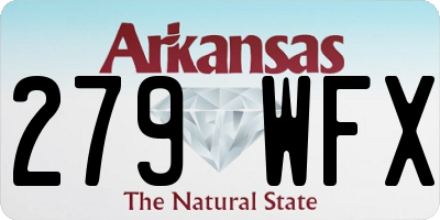 AR license plate 279WFX