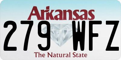 AR license plate 279WFZ
