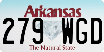 AR license plate 279WGD