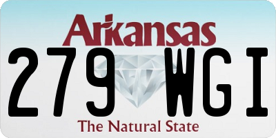 AR license plate 279WGI