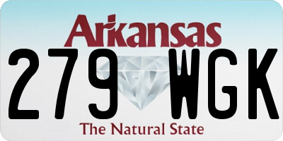 AR license plate 279WGK