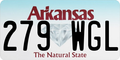 AR license plate 279WGL