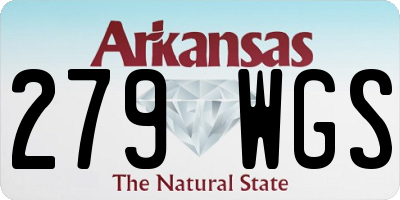 AR license plate 279WGS