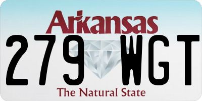 AR license plate 279WGT