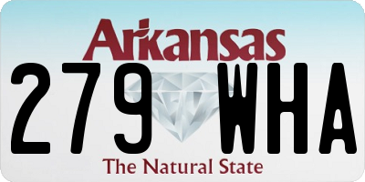 AR license plate 279WHA
