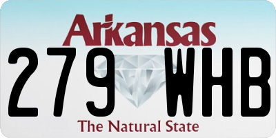 AR license plate 279WHB