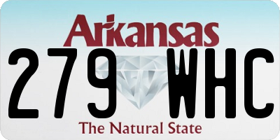 AR license plate 279WHC