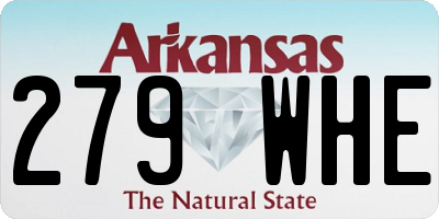 AR license plate 279WHE