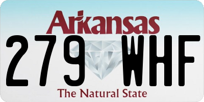 AR license plate 279WHF