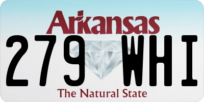 AR license plate 279WHI