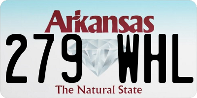 AR license plate 279WHL